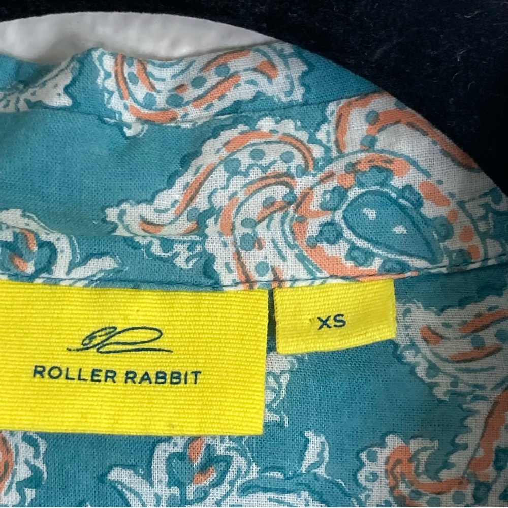 Roller Rabbit Button Down Patch Packets Shirt Xs - image 7